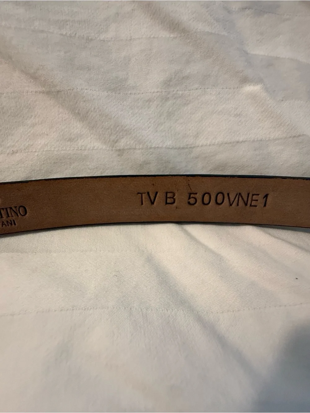 Valentino Garavani Black Leather Belt Strap with Metal Stud